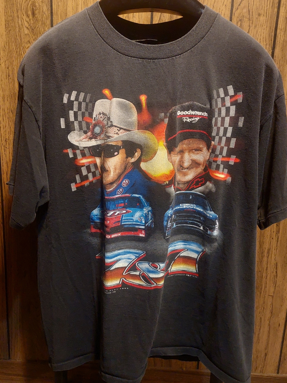 Vintage 90s Petty And Dale Earnhardt Sr Shirt 7&7 Winston Cup Champions XL 1995